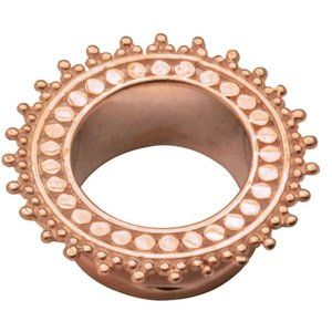Tawapa Metal Single Flared Afghan Eyelets 9.5 mm, Rose Gold
